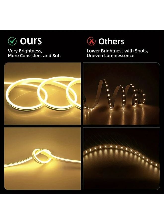 شريط إضاءة LED أبيض قابل للتحكم باللمس عبر USB، قابل للتعتيم، بطول قابل للتعديل، للاستخدام الداخلي والخارجي - Image 5